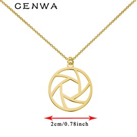 CENWA Photographer Necklace Photographer Jewelry Photographers Gift Camera Necklaces, Stainless Steel, No Gemstone