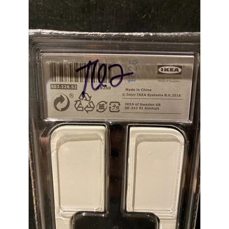 IKEA BERGHALLA White Drawer Pull Handles 9 1/4" 503.228.52 Set