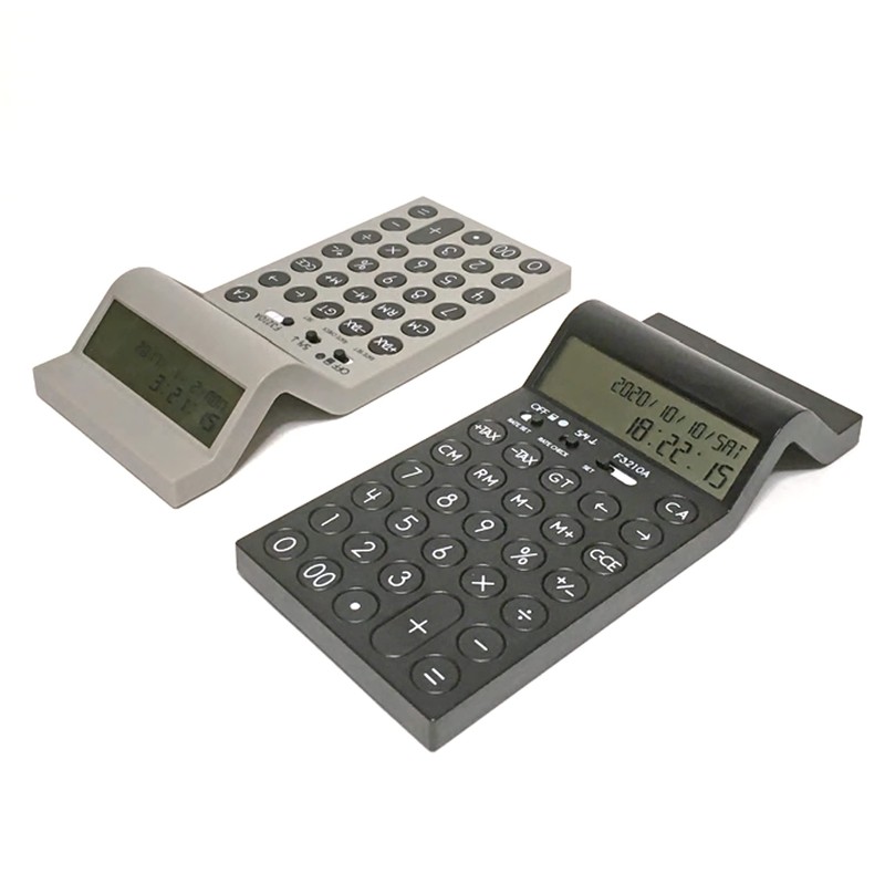 Seiwa Material LOOPER LPC-WH Calculator, Stylish Design & Convenient, Double-Sided