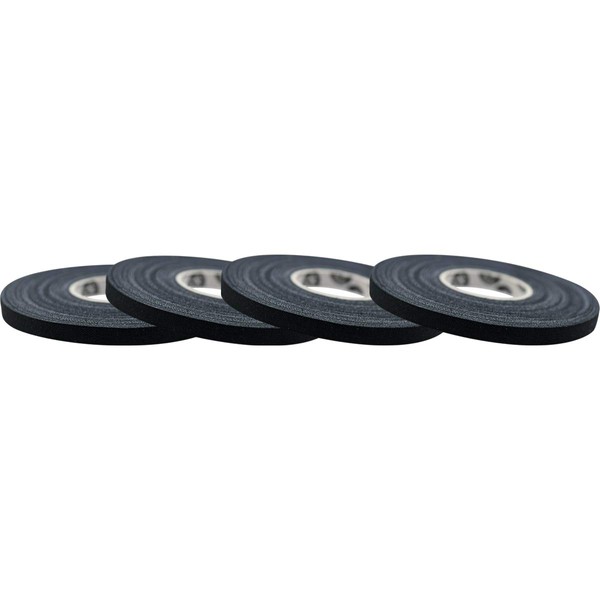 Monkey Tape 4-Pack (0.2” x 15yds, Black) Premium Jiu Jitsu Sports Athletic Finger Tape - for BJJ, Grappling, MMA, & Judo