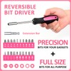 All Purpose 39-Piece Household Tool Kit Pink with Plastic Toolbox