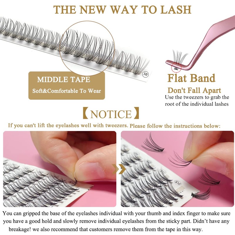 Eyelash Extensions Set, Missicee False Lash Extension Set for Eyelash