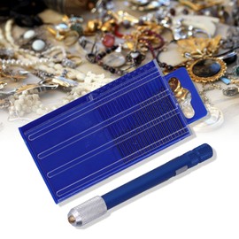 Twist Drill Set, Metal Straight Shank Micro Bits with Handle Precise Rotary Drilling Tools for Metal Wood Manual Work DIY Assembling Model Making