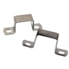 Faspiroty 6Pcs M40x40 Stainless Steel Square Tube Pipe Clamps