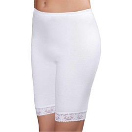 HMD Underwear Long Leg%100 Cotton Comfortable Panties (White, XX-Large)