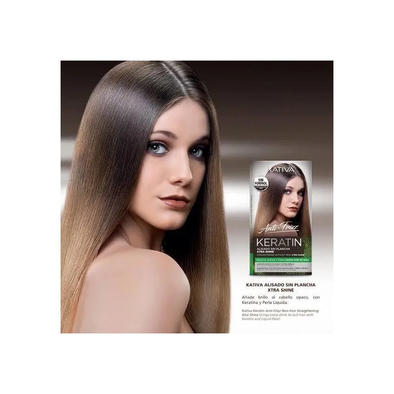Tratamiento Kativa Keratin Antifrizz Sin Plancha Extra Shine