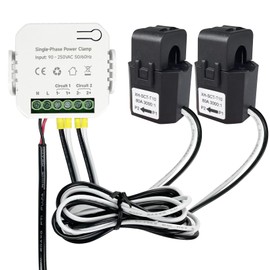 OWON Bi-Directional Smart 2 Way WiFi Power Monitor Energy Meter with 80A/ 2Clamp,WiFi Home Energy Monitor, Energy Meter Single Phase Electricity Compatible