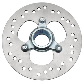 Rear Brake Rotor Disc & Hub for Honda TRX450R TRX450ER 2004-2014, OEM# 43121-HP1-600 43121-HP1-000 43251-HP1-003