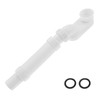 DRELD Flexible Freestanding Bathtub Drain Set Flat Profile P Drain