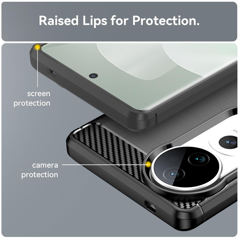 USDILU LS Case for Vivo V40 5G Funda Uso Rudo