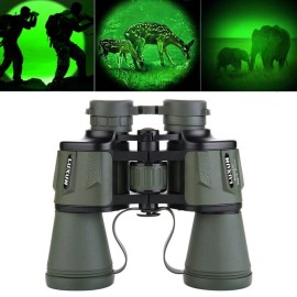 Unbranded 20X50 Zoom Binoculars Day/Night Vision Travel Outdoor HD Hunting Telescope Bag - MilitaryGreen
