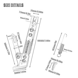 Universal Motorcycle Kickstand Accessories Motor Modified CNC Aluminum Alloy Adjustable Tripod Holder Kickstand Foot Side Support Stand Motor Scooter Motorbike Dit Pit Bike (gray)