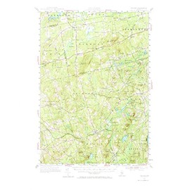 YellowMaps Brooks ME topo map, 1:62500 Scale, 15 X 15 Minute, Historical, 1955, Updated 1974, 22 x 18 in - Paper