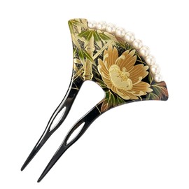 Kanzashi 8w506 Hair Ornament, Maki-e Kimono Accessory, Peony, Made in Japan, Watmosphere, Hair Accessory, Kimono, Dresses, Graduation Ceremony, Entrance Ceremony, Pearl