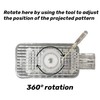 YAETCHiEA Car Door Puddle Light Logo Projector Never Fade Ultra-Bright
