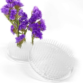 Pack of 2 Flower Frog Clear Plastic Pin Frog Flower Arrangement Holder 70mm (2.76" Inch),mossing pins,Oasis Foam