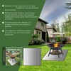 Fire Pit Mat,100x100cm Fi/Reproof Heat Resistant BBQ &Grill Mat for