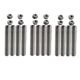 DEWHEL SBF Valve Cover Stud Kit Bolts Stainless Steel Kit Compatible with 289 302 351W Small Block Ford