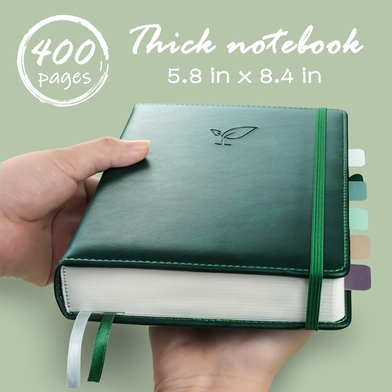 Hoci Poci Lined Journal Notebook, 400 Pages Thick Journal for