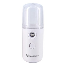 Margavar Nano Mist Sprayer Portable for Home, Office, Car, Hydrating Facial Mist and Skin Care (White)