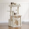 Heybly Cat Tree, Kitten Tower with Large Soft Cat Basket,