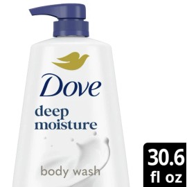 Dove Deep Moisture Liquid Body Wash with Pump Nourishing for Dry Skin 30.6 oz
