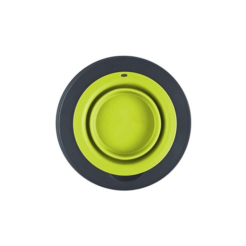 Dexas Popware for Pets Single Elevated Pet Feeder, Large, Gray/Green