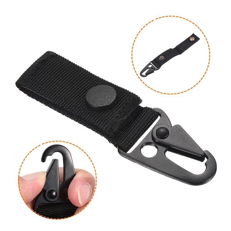 [PATIKIL] Belt Keeper Key Ring for Outdoor Camping 3pcs Nylon