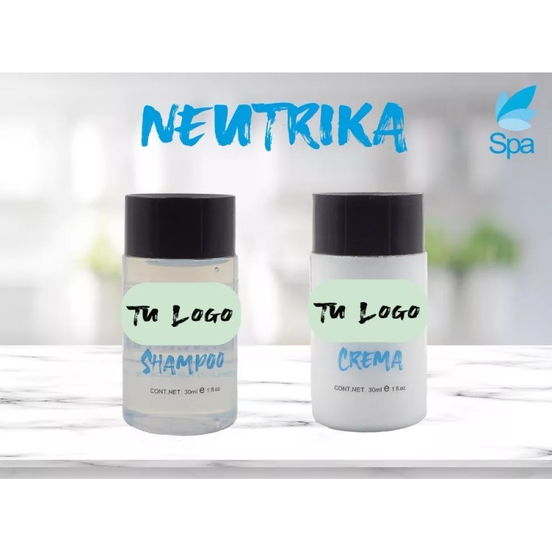 Neutrika Shampoo Y Crema Personalizados 30ml - 200 Pzas. Amenidades