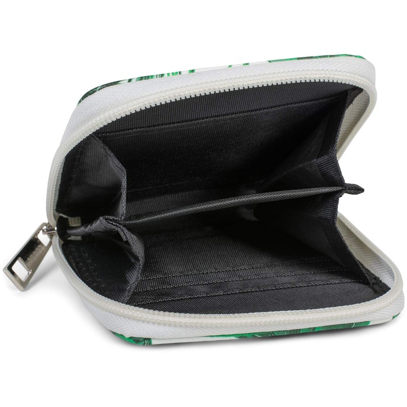 styleBREAKER 02040121 Women's Mini Purse with Palm Tree Print, Zip,