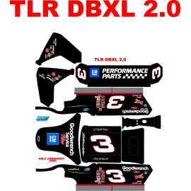JUST RC WRAPS LOSI  DBXL 2.0  THEME  body wrap decals stickers Dale Earnhardt 2001