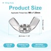 PATIKIL Wing Nuts, 10 Pcs M8 x 1.25 Stainless Steel