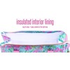 Lilly Pulitzer Insulted Backpack Cooler Large Capacity, Pink/Blue Portable Soft
