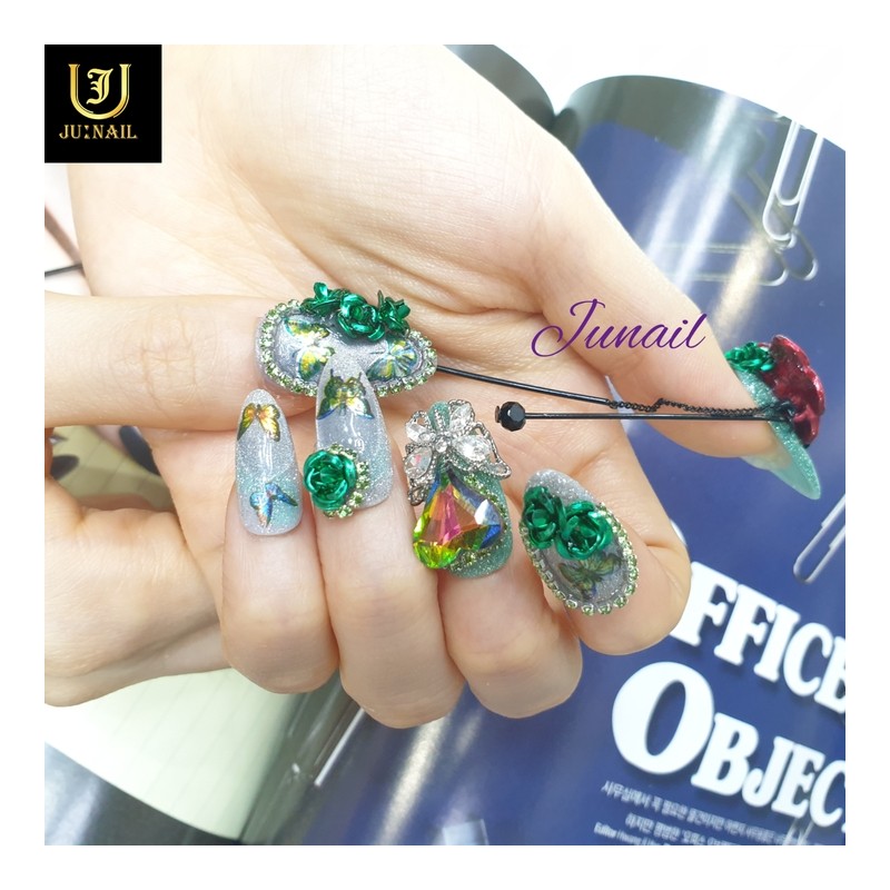 ❣High quality Secret Garden handmade nail tips - Short Round