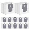 12 Pack Dust Bags for Roborock Q7 M5+/L5+, Q10 S5+/X5+,