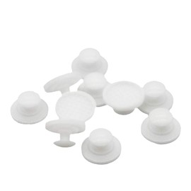 Sino Dental Orthodontic Brackets Bondable Braces Lingual Buttons 10pcs/Pack,Round Base,Ceramic Materials (1 Pack)