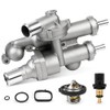 68003582AB Upgraded Aluminium Thermostat Housing Assembly with Sensor Compatible with