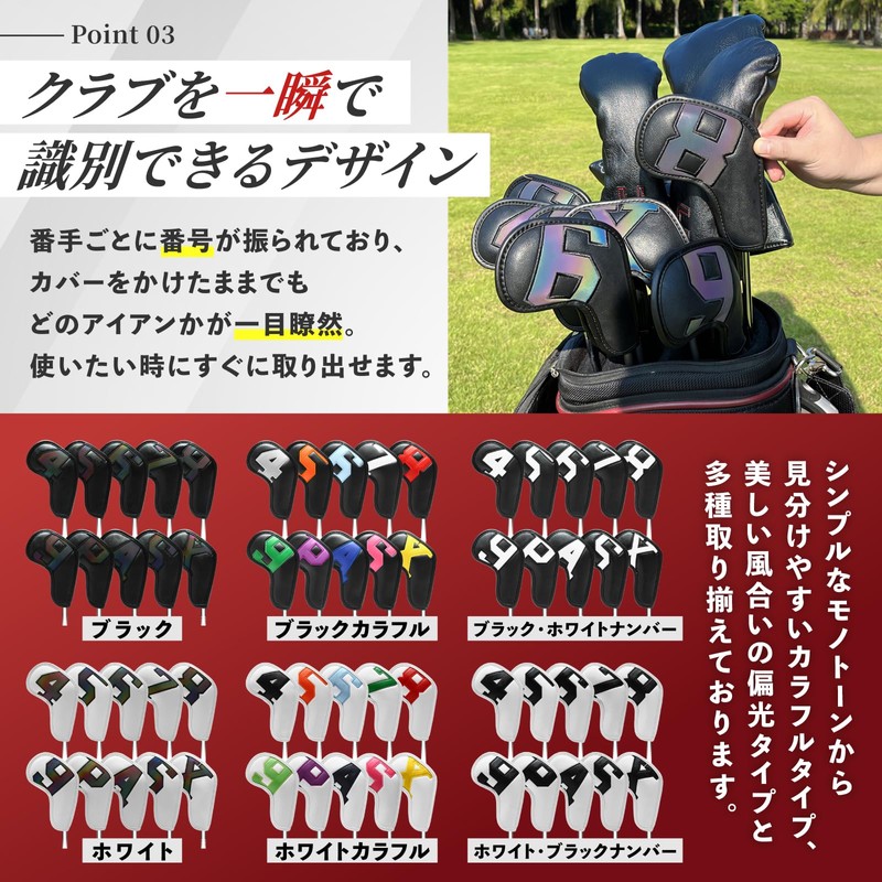 Livify plus Golf Iron Covers Golf Headcovers Head Covers Golf