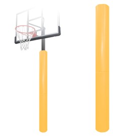 MegaGreen Yellow Heavy Duty Basketball Pole Pads, Fits 3" x 3"Round Size Poles, 2" Thick 72" Tall All-Weather Pad