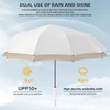 leznazik Folding Umbrella Anti-UV Compact Durable Folding Umbrella Auto Open