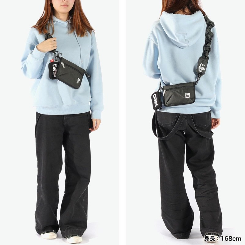 Chums Wearable Sling Shoulder Bag Sweat Nylon Love Shoulder Bag