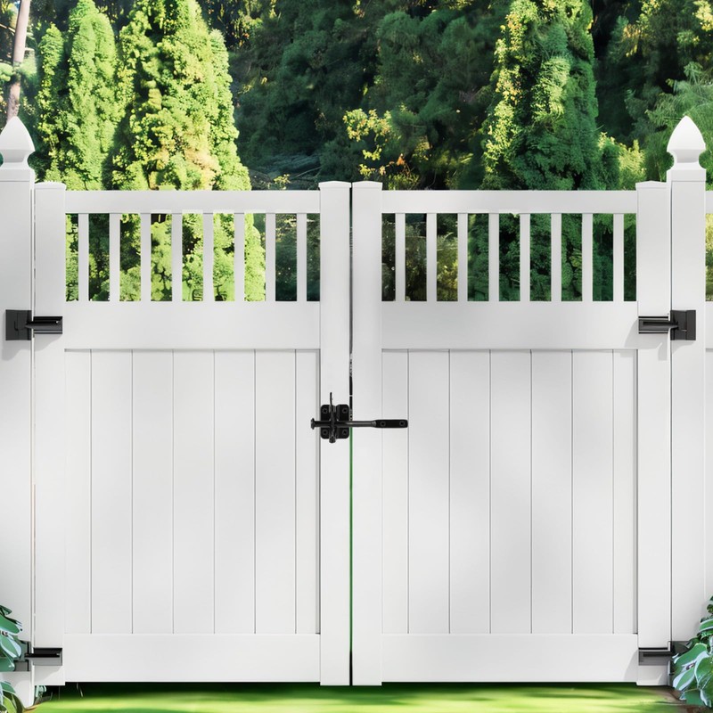 Wmebee Upgrade Self-Locking Gate Latch for Wooden Fence Heavy Duty,