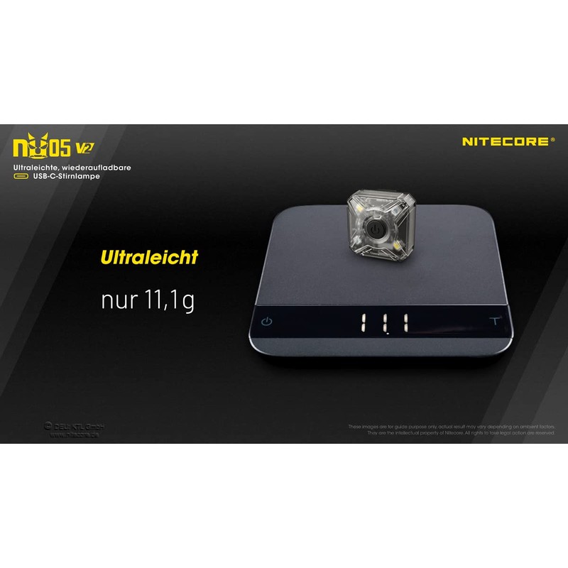 Nitecore NU05 V2 Hoofdlamp Oplaadbaar