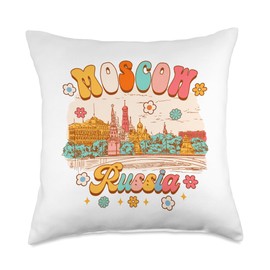 St. Basil's Cathedral Russia Travel St. Basil's Cathedral Russian Travel Moscow Russia Throw Pillow, 18x18, Multicolor