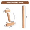 Doppelkopf Wooden Rolling Pin, 2-Piece Double Rolling Pin Set, Rolling