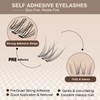 No-Stem Self Adhesive Lash Clusters No Glue Needed Eyelash Extensions