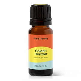 Plant Therapy Golden Horizon Essential Oil Blend 10mL (1/3 oz) Sweet & Cool Refreshing Scent, Soothes Tension & Promotes Calm, Revitalizing & Refreshing