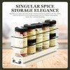 Vertical Spice Narrow Spice Rack -Sliding Spice Jars Organizer -