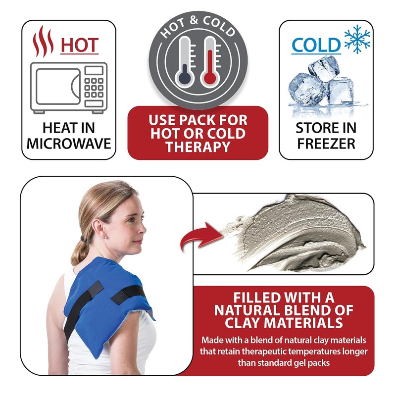 Hot and Cold Gel Pack with 18" Strap 6" x