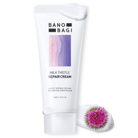BANOBAGI BANOBAGI Milk Thistle Repair Cream | Korean Skin Care Face Moisturizer Face Cream for Women & Men | Korean Moisturizer Barrier Repair Cream w/Centella Asiatica & 50% Burdock Root Extract (1.01oz)